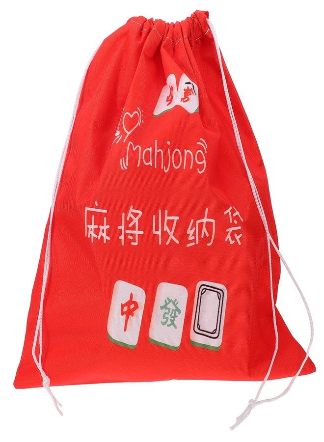 UTHCLO Mahjong Storage Bag Drawstring Oxford Fabric Lightweight Organizer Holder for Mahjong Tiles Portable Protective Pouch for Game Night and Tournaments - Image 1